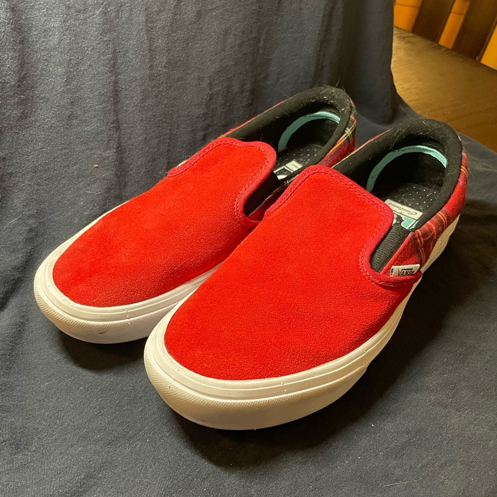 Red Slip-On Vans!